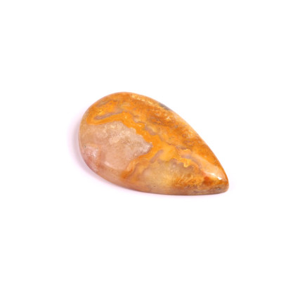Kabošon Yellow Crazy Lace Agate č.2503 (32x20x6mm)