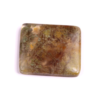 Kabošon Red Moss Agate č.2703 (34x32x5mm)