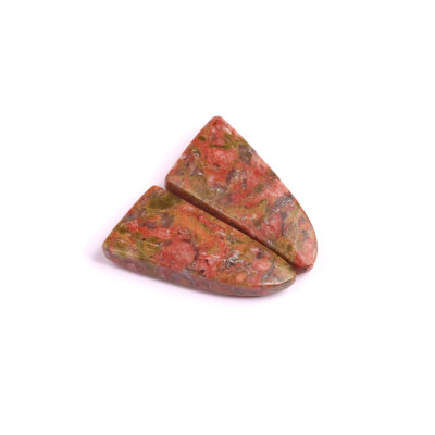 Kabošony páry Unakite č.P231 (22x12x4mm)