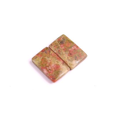 Kabošony páry Unakite č.P243 (16x11x4mm)