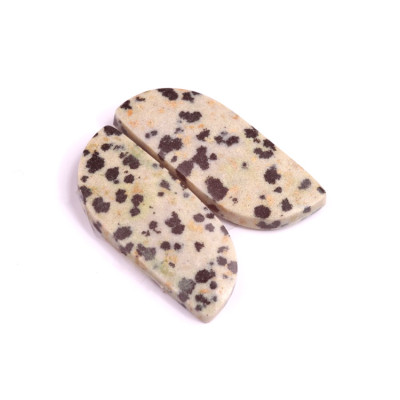 Kabošony páry Dalmatin Jasper č.P252 (30x13x4mm)