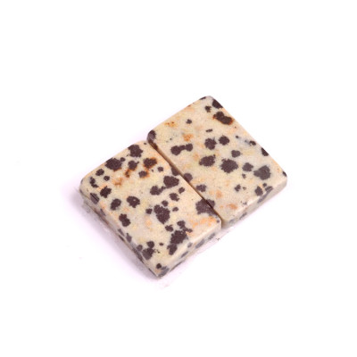 Kabošony páry Dalmatin Jasper č.P259 (19x13x5mm)