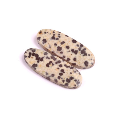 Kabošony páry Dalmatin Jasper č.P264 (30x12x4mm)