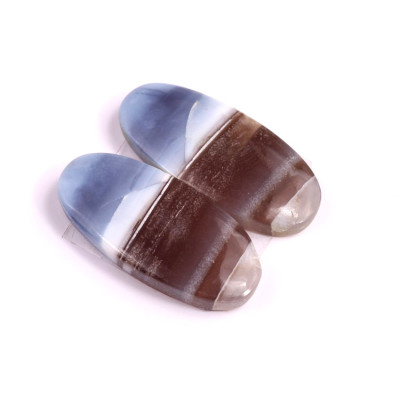 Kabošony páry Blue Opal č.P316 (30x14x5mm)