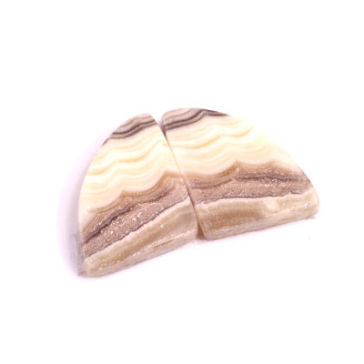 Kabošony páry Zebra Quartz č.P317 (21x18x4mm)