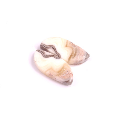 Kabošony páry Zebra Quartz č.P319 (21x10x5mm)