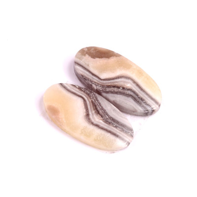 Kabošony páry Zebra Quartz č.P320 (27x13x5mm)
