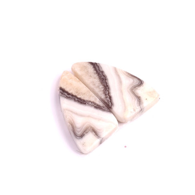 Kabošony páry Zebra Quartz č.P330 (22x13x5mm)