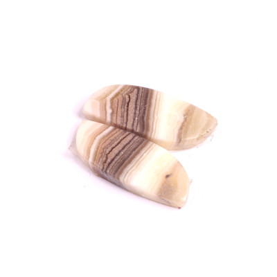 Kabošony páry Zebra Quartz č.P332 (26x10x4mm)