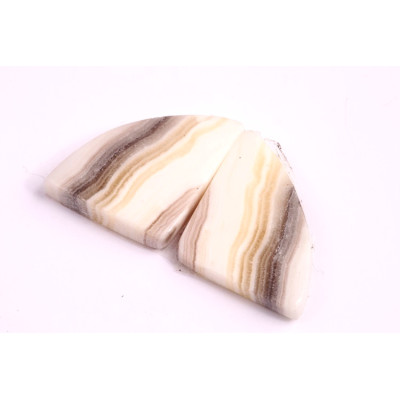 Kabošony páry Zebra Quartz č.P334 (22x18x4mm)