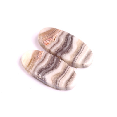 Kabošony páry Zebra Quartz č.P335 (28x13x5mm)