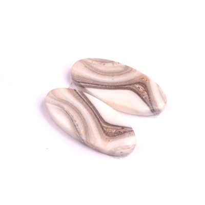 Kabošony páry Zebra Quartz č.P337 (27x12x4mm)