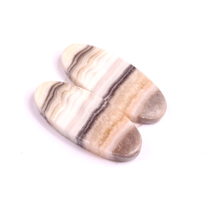 Kabošony páry Zebra Quartz č.P340 (31x13x5mm)