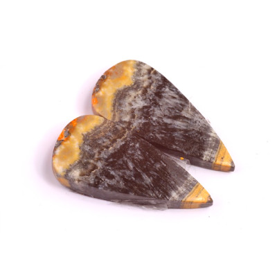 Kabošony páry Bumblebee Jasper č.P390 (32x15x4mm)