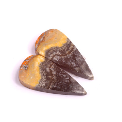 Kabošony páry Bumblebee Jasper č.P393 (31x15x4mm)