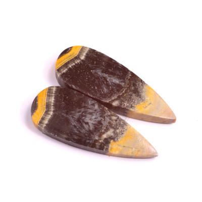 Kabošony páry Bumblebee Jasper č.P394 (34x14x5mm)