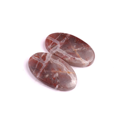 Kabošony páry Lace Agate č.P416 (24x14x4mm)