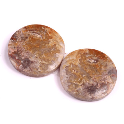 Kabošony páry Lace Agate č.P421 (25x25x5mm)