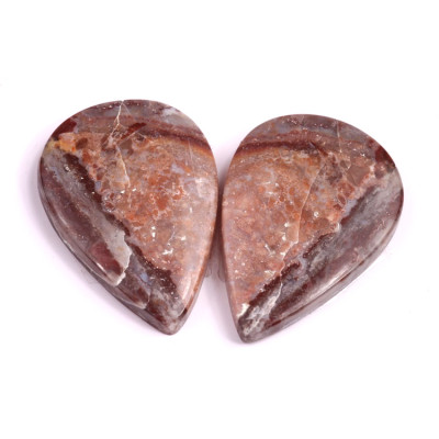 Kabošony páry Lace Agate č.P424 (31x22x5mm)