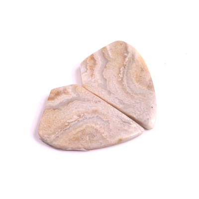 Kabošony páry Lace Agate č.P435 (27x18x4mm)