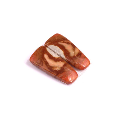 Kabošony páry Polychrome Jaspr č.P449 (24x11x4mm)