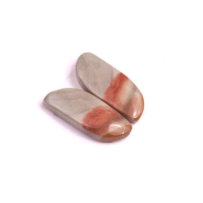 Kabošony páry Polychrome Jaspr č.P452 (25x10x5mm)