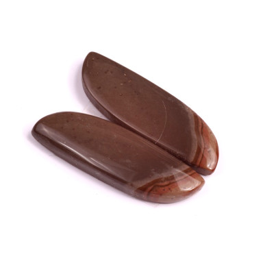 Kabošony páry Polychrome Jaspr č.P454 (36x12x5mm)