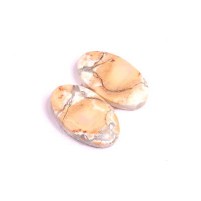 Kabošony páry Maligano Jasper č.P490 (22x13x4mm)