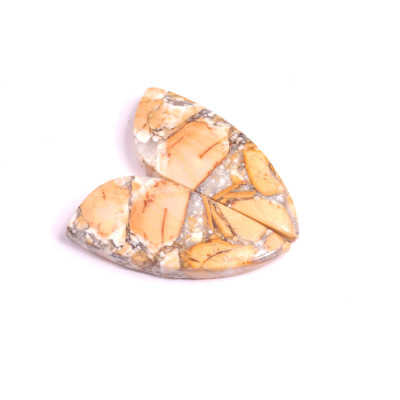 Kabošony páry Maligano Jasper č.P491 (28x13x4mm)