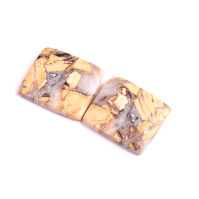 Kabošony páry Maligano Jasper č.P492 (19x16x4mm)