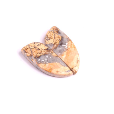 Kabošony páry Maligano Jasper č.P498 (26x11x4mm)