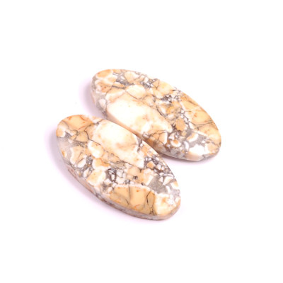 Kabošony páry Maligano Jasper č.P500 (29x14x4mm)