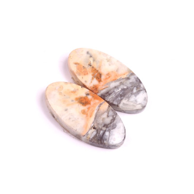 Kabošony páry Maligano Jasper č.P504 (27x13x4mm)