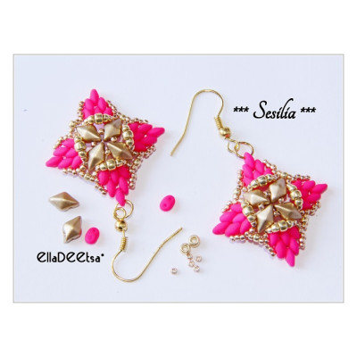 Náušnice Sesilia č.801 - stavebnice