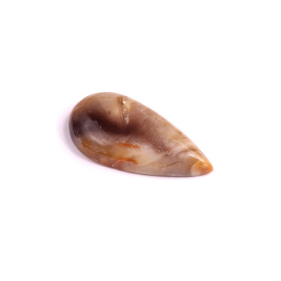Kabošon Feather Agate č.3375 (30x15x5mm)