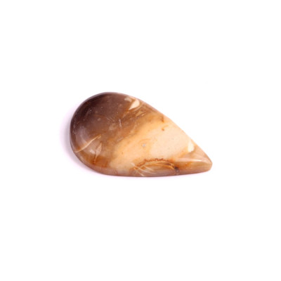 Kabošon Feather Agate č.3377 (29x18x4mm)