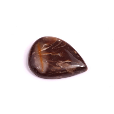 Kabošon Feather Agate č.3378 (29x23x5mm)