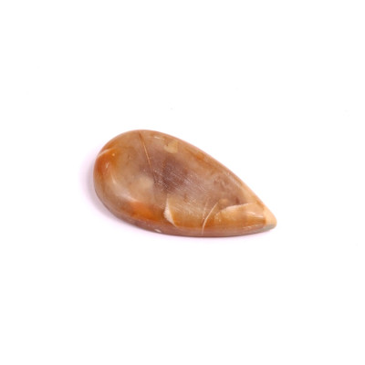 Kabošon Feather Agate č.3381 (29x15x4mm)