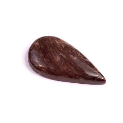 Kabošon Feather Agate č.3382 (37x20x6mm)