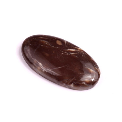 Kabošon Feather Agate č.3390 (38x21x5mm)