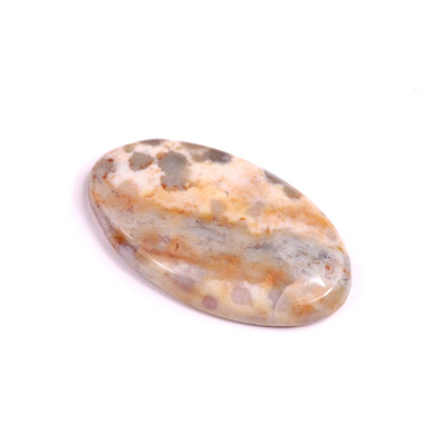 Kabošon Moss Agate č.3394 (36x21x6mm)