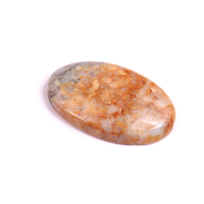 Kabošon Moss Agate č.3409 (36x22x6mm)