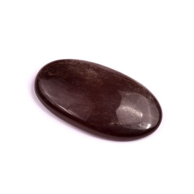 Kabošon Silver Obsidian č.3536 (38x22x6mm)