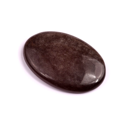 Kabošon Silver Obsidian č.3547 (48x28x6mm)