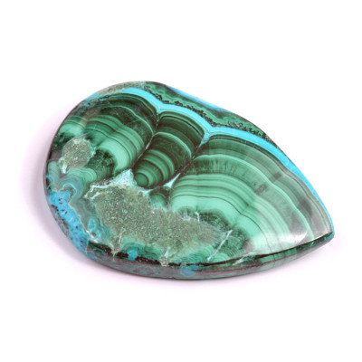 Kabošon Malachite Chrysocolla č.288 (45x32x7mm)