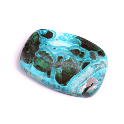Kabošon Malachite Chrysocolla č.295 (38x29x5mm)