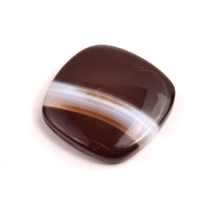 Kabošon Black Banded Agate č.2473 (33x33x7mm)