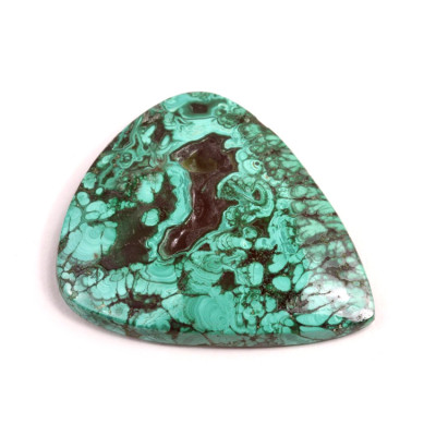 Kabošon Malachite Druzy č.3799 (38x32x5mm)