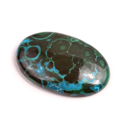 Kabošon Malachite Chrysocolla č.3852 (39x25x7mm)
