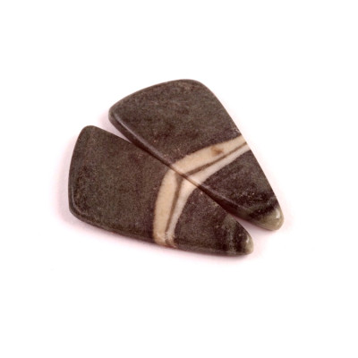 Kabošony páry Silver Leaf Jasper č.P509 (30x13x4mm)